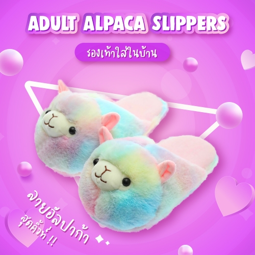 Adult Alpaca Slippers